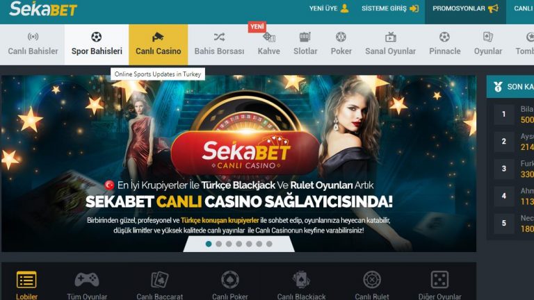 Sekabet canlı casino