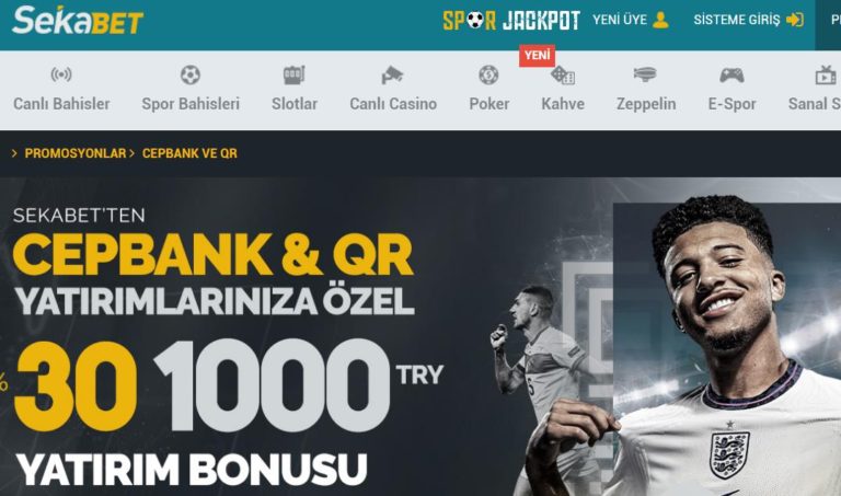 Sekabet Cepbank ve QR Yatırıma Özel Bonus
