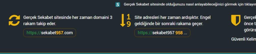 Sekabet Güvenli Giriş