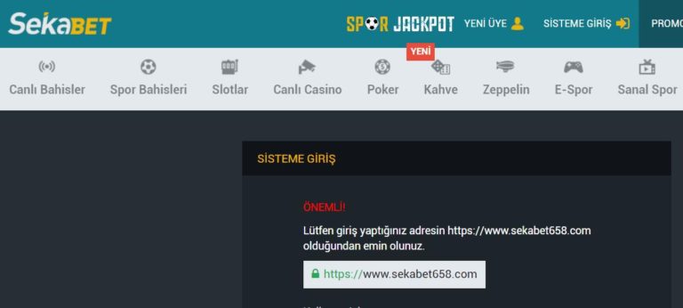 Sekabet Giriş Yapamıyorum