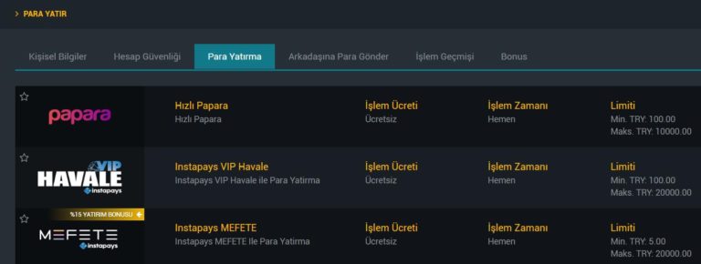 Sekabet Sitesine Nasıl Para Yatırılır