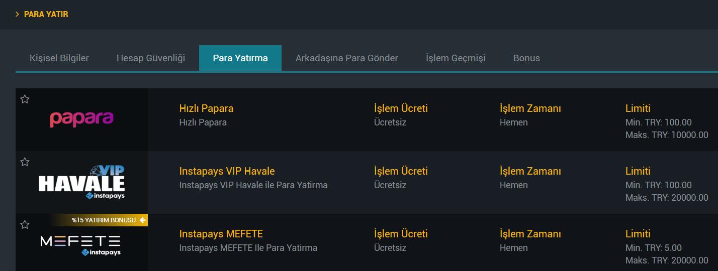 Sekabet Sitesine Nasıl Para Yatırılır